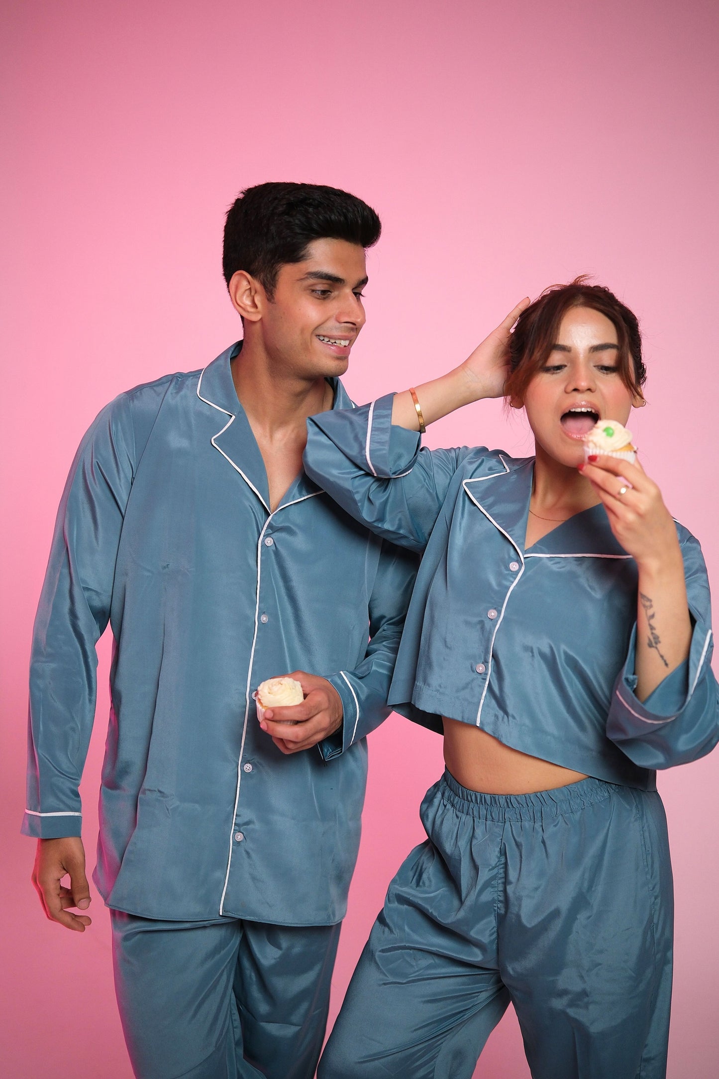 Cloud Nine (Bedtime Black) – Matching Couple Lounge Set