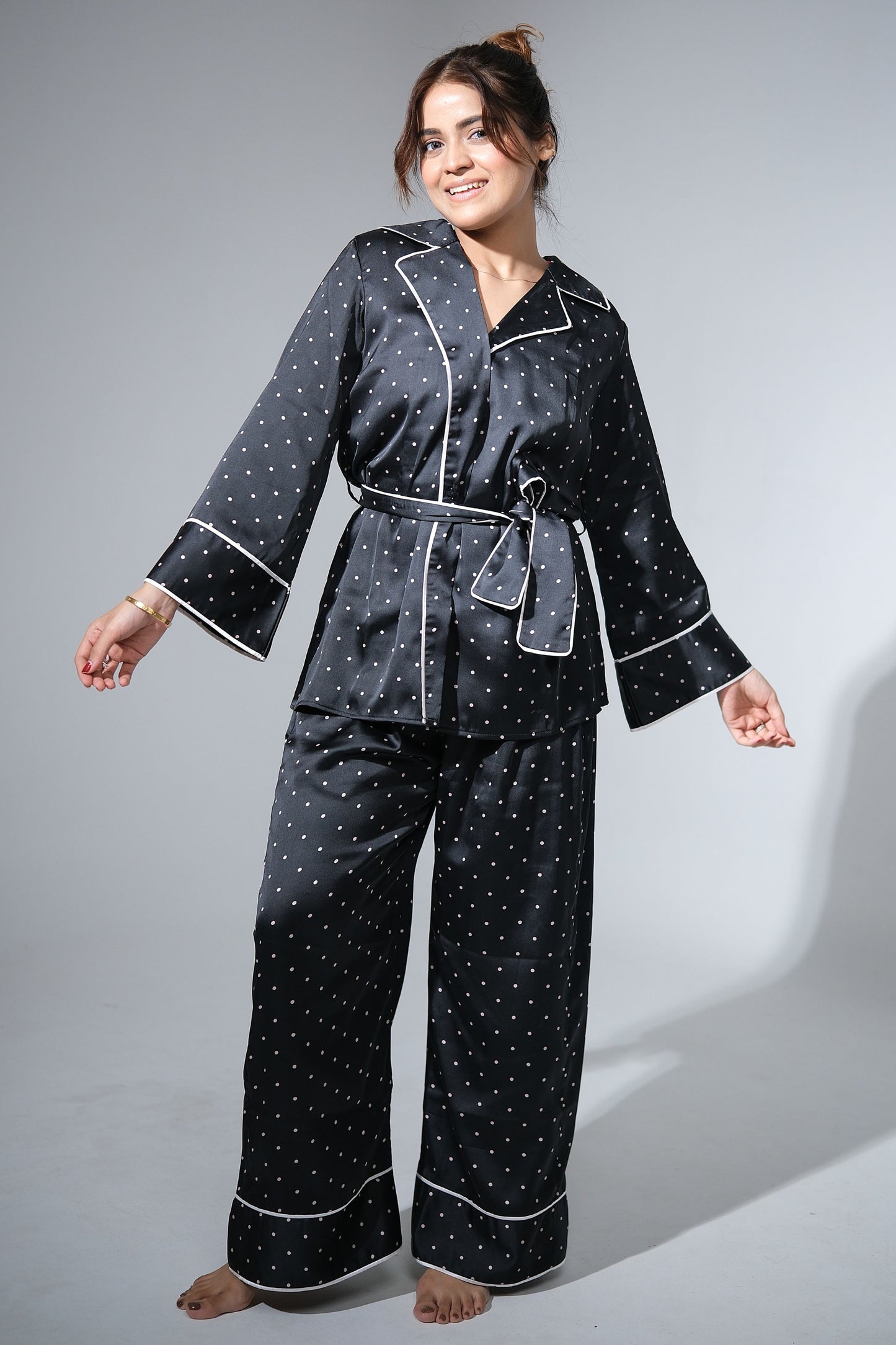 Midnight Sundae – Polka Pajama Set