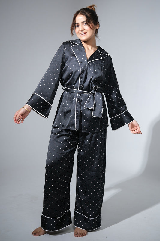 Midnight Sundae – Polka Pajama Set