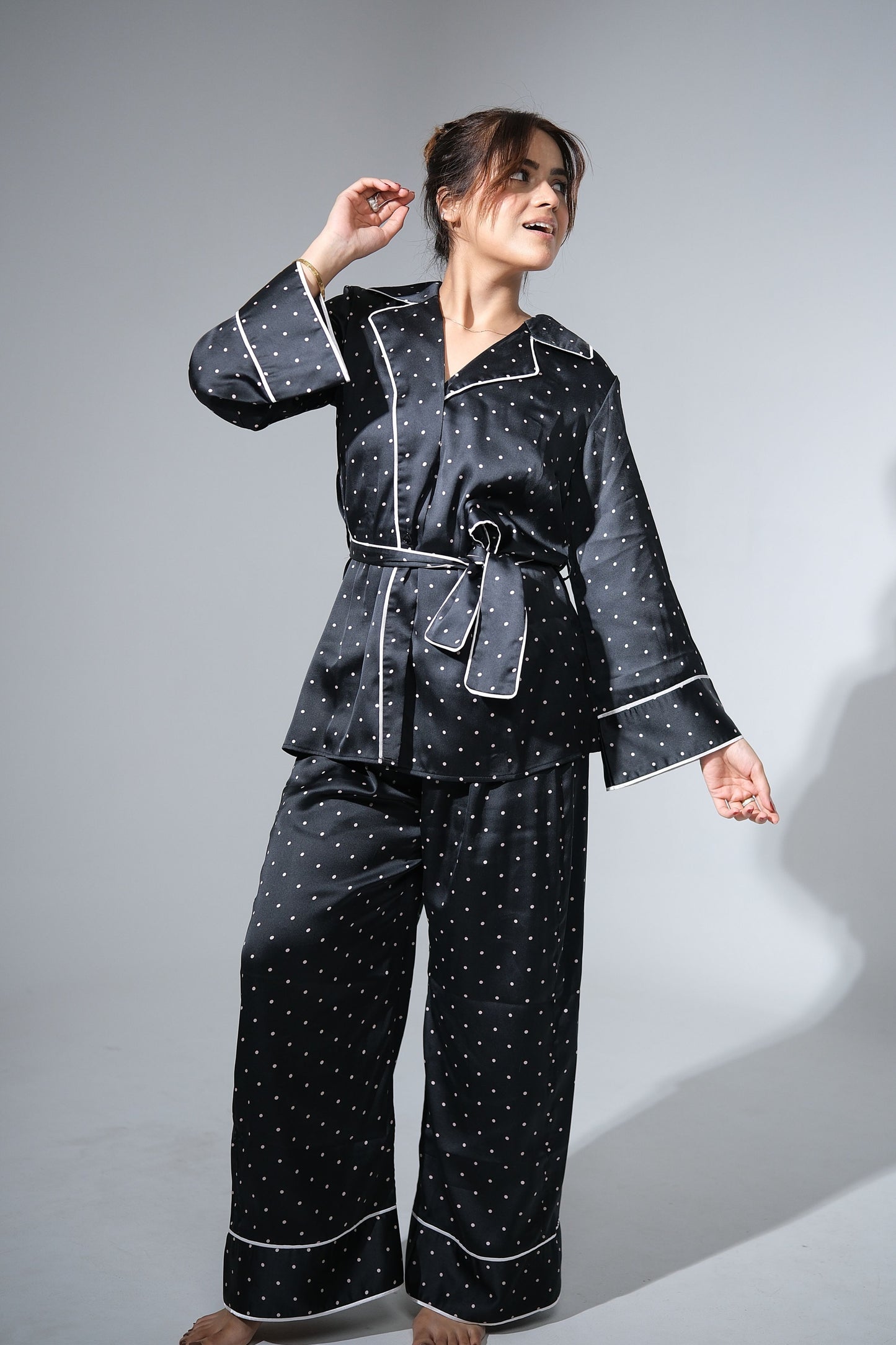 Midnight Sundae – Polka Pajama Set